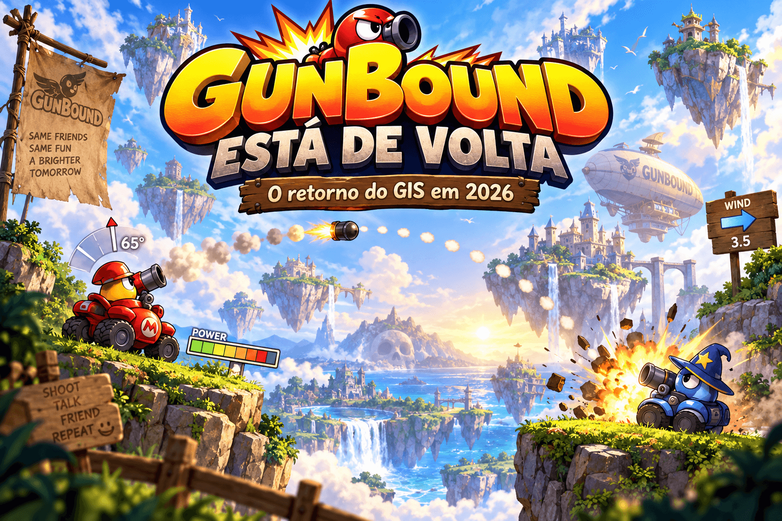 GunBound voltou? Tudo sobre o retorno do GIS em 2026